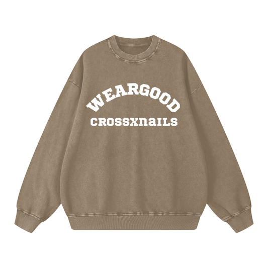 Crossxnails Weargood Oversize Sweatshirt - Crossxnails Weargood