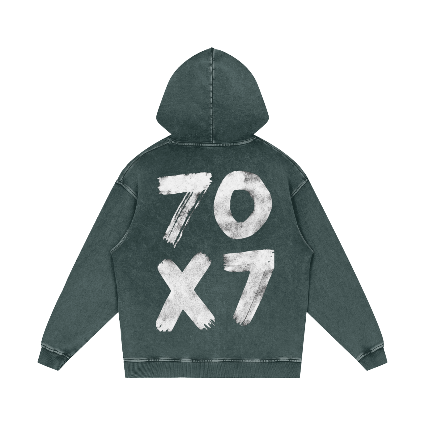 707 Acid Wash Oversize Hoodie - Crossxnails Weargood