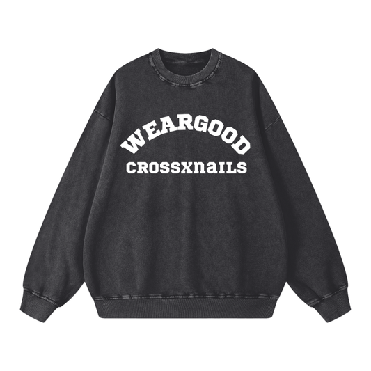 Crossxnails Weargood Oversize Sweatshirt - Crossxnails Weargood