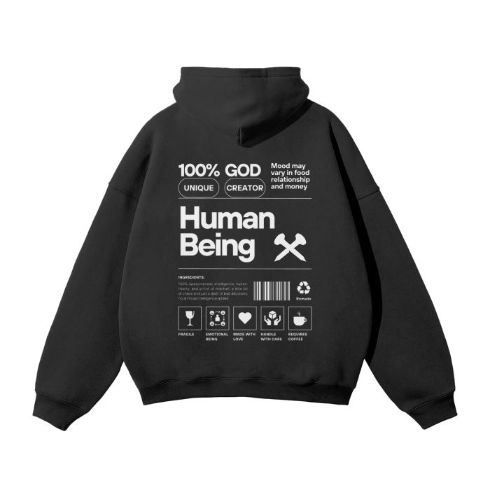 Streetwear Unisex Oversized Solid Color Fleece Hoodie - Crossxnails Weargood