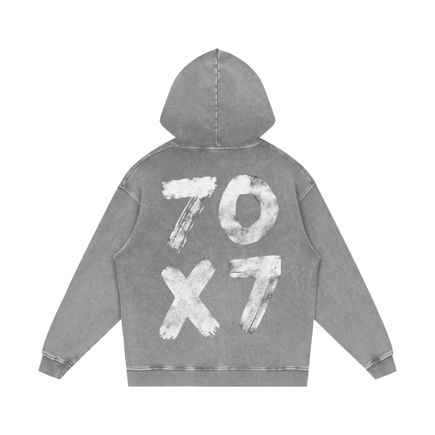 707 Acid Wash Oversize Hoodie - Crossxnails Weargood