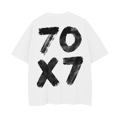 7O7 Vintage Wash Drop Shoulder T-Shirt - Crossxnails Weargood