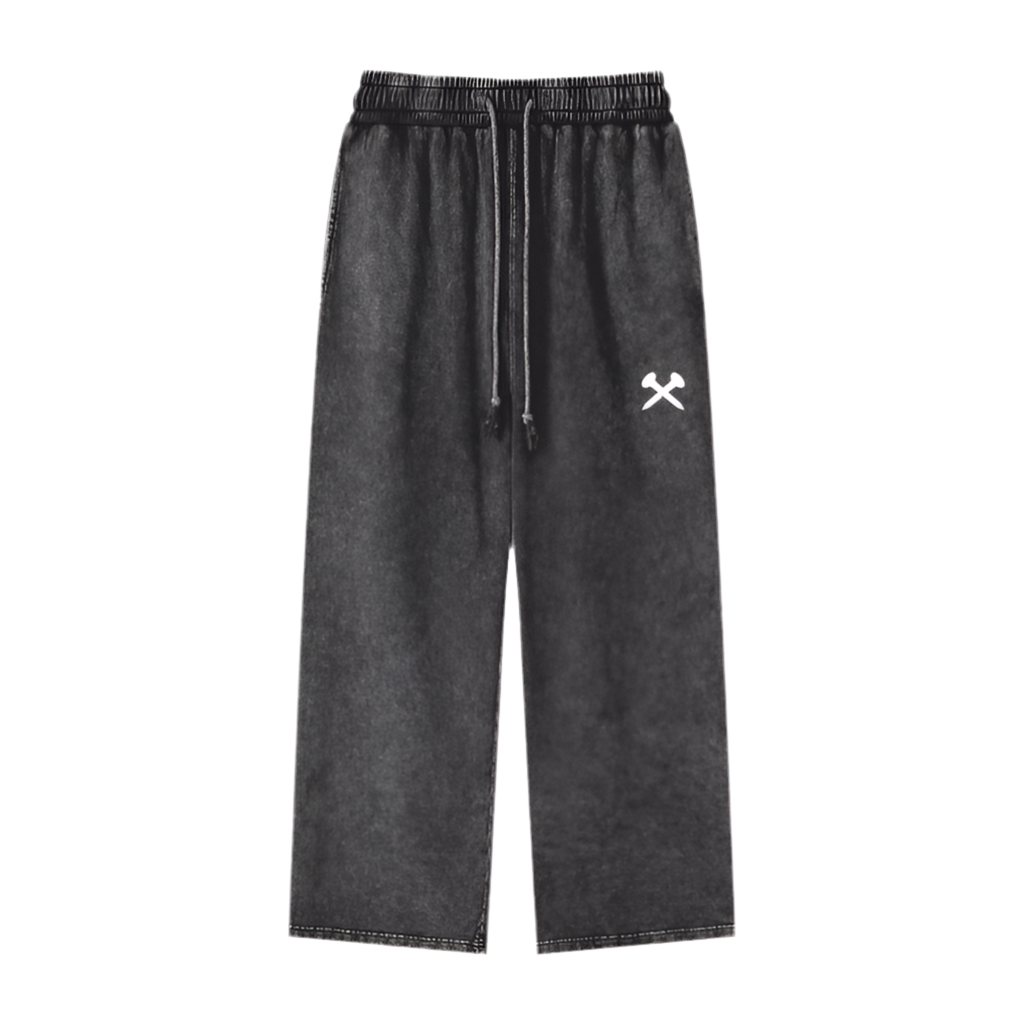 Crossxnails X logo print Unisex Loose-Fit Jogger Pants | Crossxnails WearGood