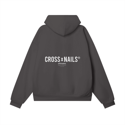 Oversize Heavyweight Hidden Pocket Fleece Hoodie - 460 GSM - Crossxnails Weargood