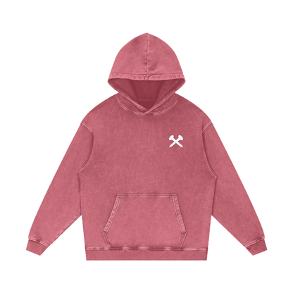 7O7 Acid Wash Oversize Hoodie - Crossxnails Weargood