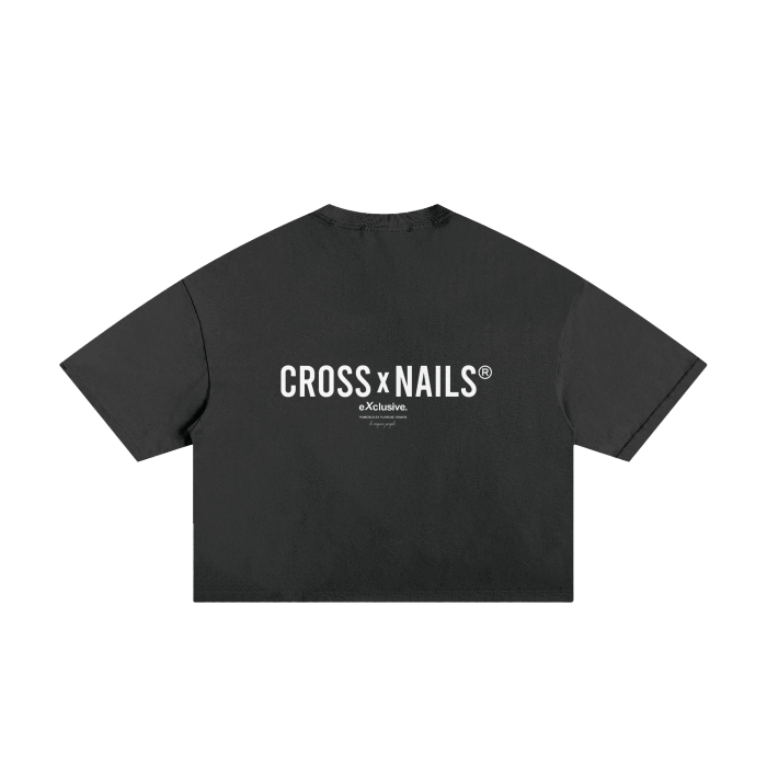 Crossxnails Frayed Boxy Tee