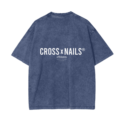 Crossxnails Acid Wash Oversize T-Shirt