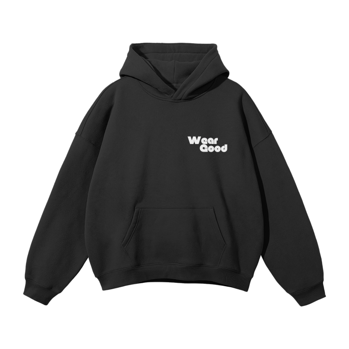 Streetwear Unisex Oversized Solid Color Fleece Hoodie - Crossxnails Weargood