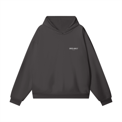 Oversize Heavyweight Hidden Pocket Fleece Hoodie - 460 GSM - Crossxnails Weargood